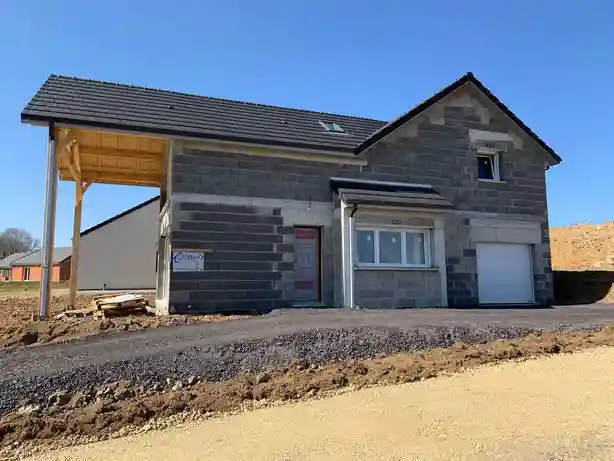 Chantier villa moderne Charbonnières-les-Varennes