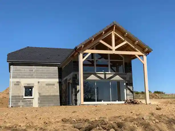 Chantier villa moderne Charbonnières-les-Varennes