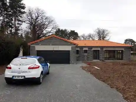 Chantier construction maison individuelle Orléat