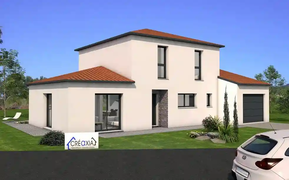 Projet en 3D maison individuelle métropole Clermont-Ferrand